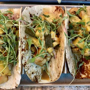 Tequila lime shrimp tacos