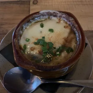 French onion soup!  Delicious