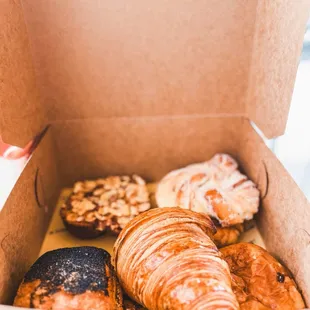 a box of assorted pastries
