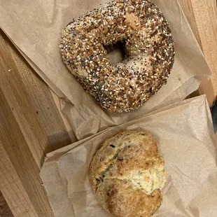 Everything Bagel, Cheddar and Chive Scone