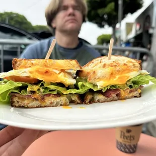 Breakfast Sandwich... BLT with egg and cheese