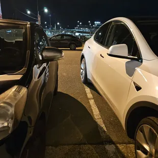1/28/2024 - And then, my ADA self trying to get into my car to leave after a white Tesla wanted to cuddle.