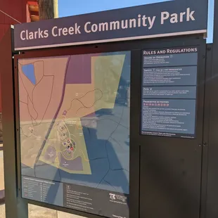 Map of Clarks Creek Community Park