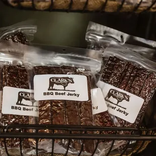 a variety of meat products