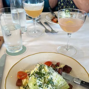 Clark 's Wedge Salad and Cosmopolitan