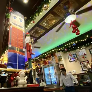 a man standing at the counter