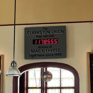 Number of Mac n.  Cheese sold