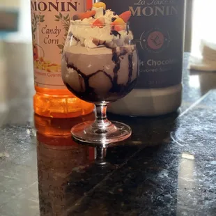 Candy corn mocha Frappuccino