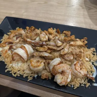 Chicken and Shrimp Steven Special (came with flour or corn tortillas)