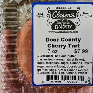 Door county Cherry tart