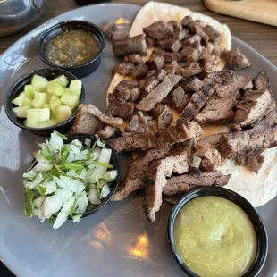 Arrachera Tacos and Sirloin Tacos