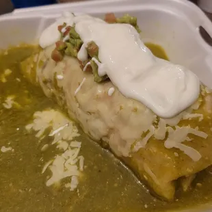 Asada wet burrito