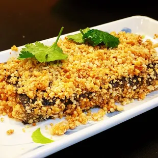 a plate of food on a table