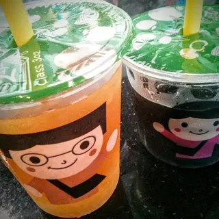 Iced Grass Jelly Herbal Tea