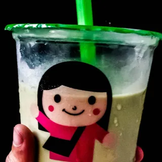 Hot Japanese Green Milk Tea