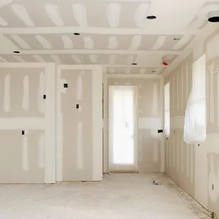the interior of a house being remodeled