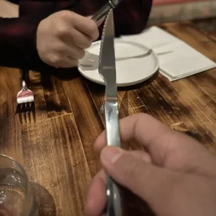 Sword fight while you wait for the Miyazaki steak