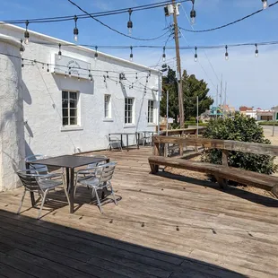 Plenty of patio seating