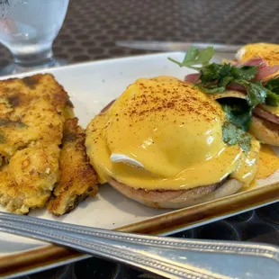 Classen Benedict with Green Chile Grit Cake will change your life.