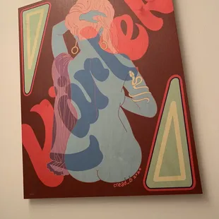 Wall art in our room.