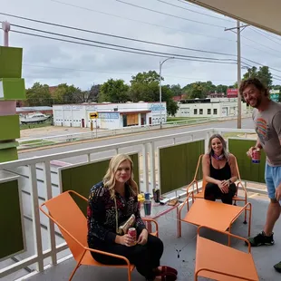 Private patio outside our adjoining rooms