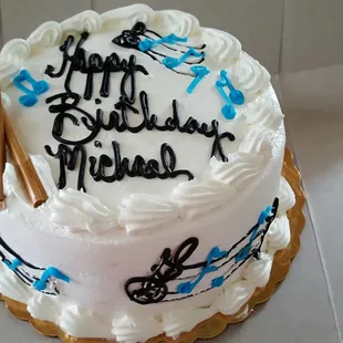 My 2016 birthday cake. Love the mini drumsticks