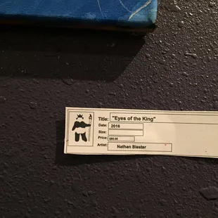 Purchase local art!!!