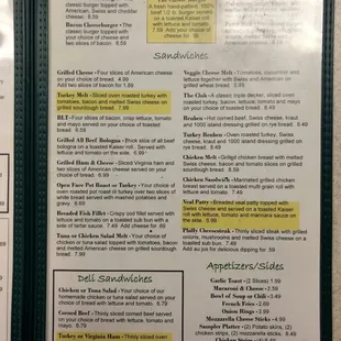 Burgers and Sandwiches