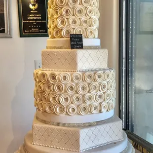 a wedding cake