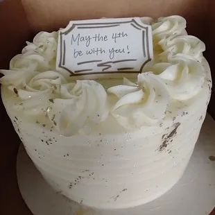 Another delicious lemon cake from Classic Cakes for my May 4th birthday!