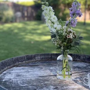 Beautiful decor at one of the beautiful weddings at hidden hollow in Reedley!