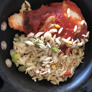 Chicken Parm + Orzo