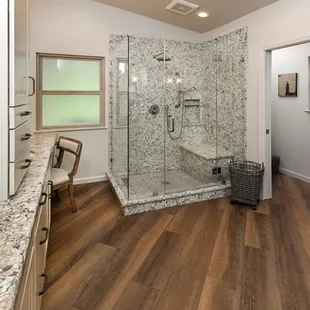 Custom master bathroom remodel from Woodbridge