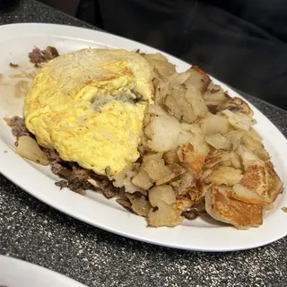 Western Steak and Jack Omelette