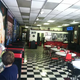 Inside diner