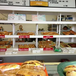 a variety of baked goods