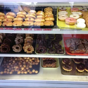 food, dough desserts, donuts