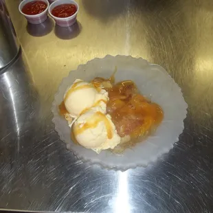 Peach cobbler