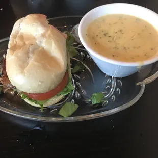 1/2 belt and broccoli cheddar soup