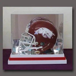 Mirrored acrylic adds a special touch. Bring us your team helmet and we'll customize a case for you!