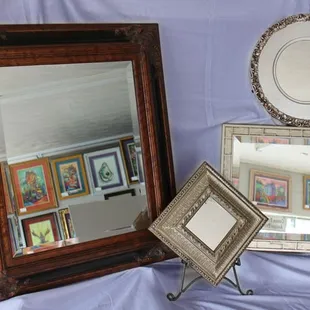 We have a variety of decorative mirrors in stock.