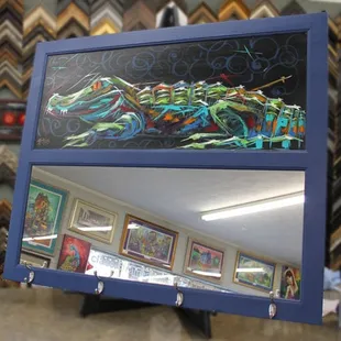 A unique piece! Gator by artist Becky Fos.