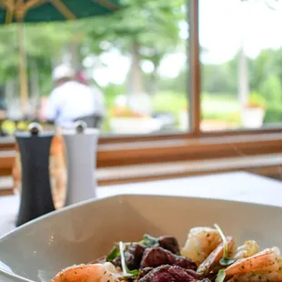 a bowl of food on a table