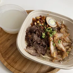 a bowl of meat and vegetables