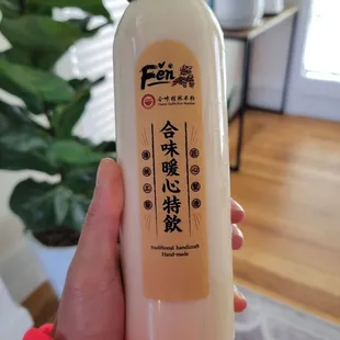 Hand made soy milk made in house! So fresh and good!