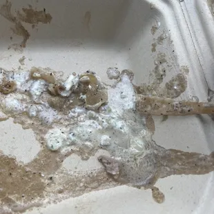 Insanely greasy lamb burger