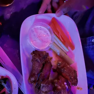 Another angle of Lemon Pepperless wings