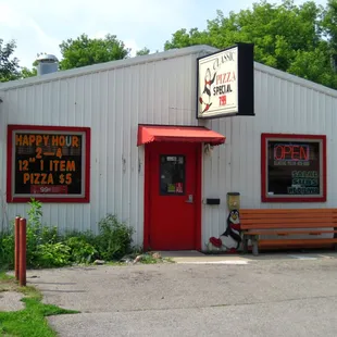 the front of a restaurant