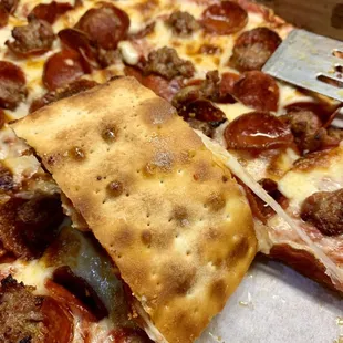 Golden brown crust. #UpCloseSavor