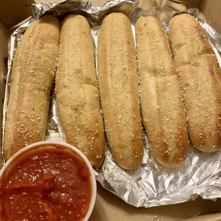 Breadsticks and marinara!